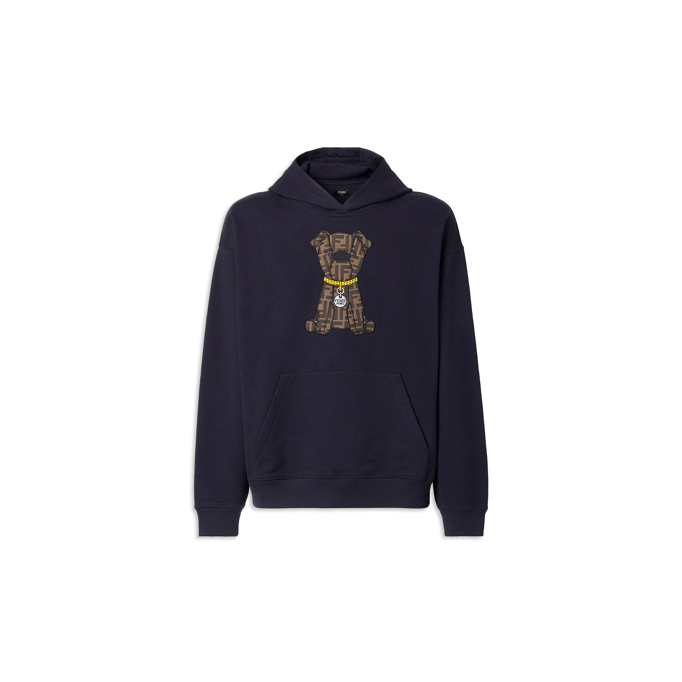 FENDI SWEATSHIRT DARK BLUE COTTON SWEATSHIRT FY1143AW0QF0QG0
